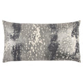 Rizzy Home | T13081 | Poly Fill Decorative Pillow | 14"x26" Gray/Black/Metallic Abstract