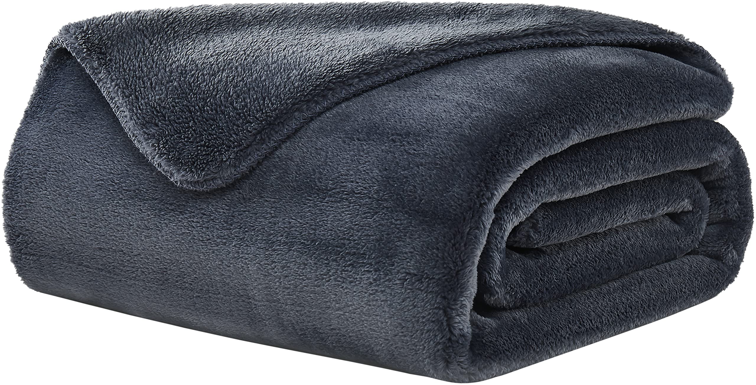 Ugg 11063 Whitecap Plush Flannel Oversized Reversible Fleece Throw Blanket Lightweight Comfortable Cozy Hotel Style Home Decor Soft Luxurious Blanket For Living Or Bed Room, 70 X 50-Inch, Denim