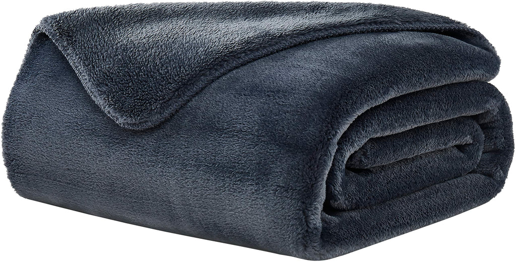 UGG 11063 Oversized Reversible Fleece Throw Blanket Polyester Denim 70 x 50-Inch