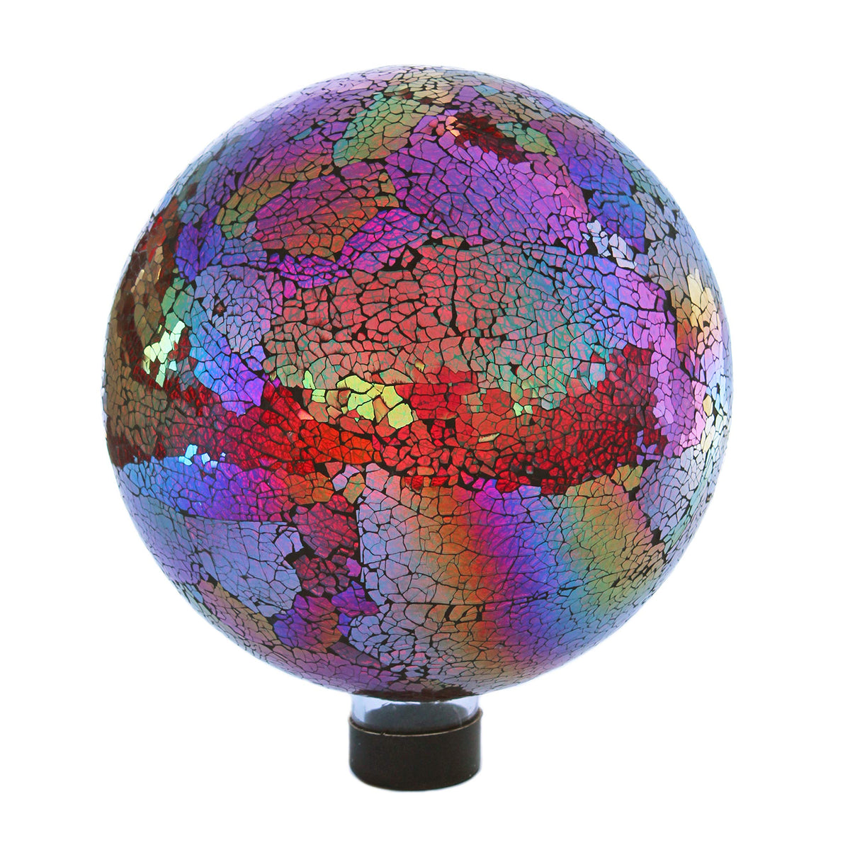 Gardener Select (16Bfg05 Mosaic Glass Gazing Globe - Decorative Glass Gazing Globe/Ball/Sphere Lawn Ornament For Gardens (10 Inc