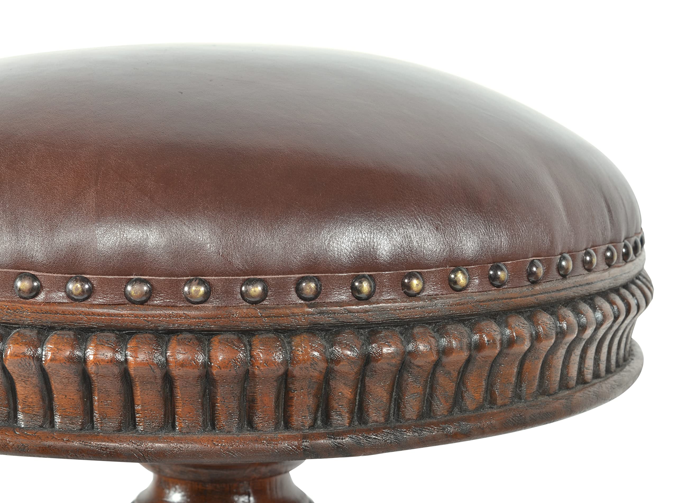 AFD Home Church Street Leather Bar Height Stool