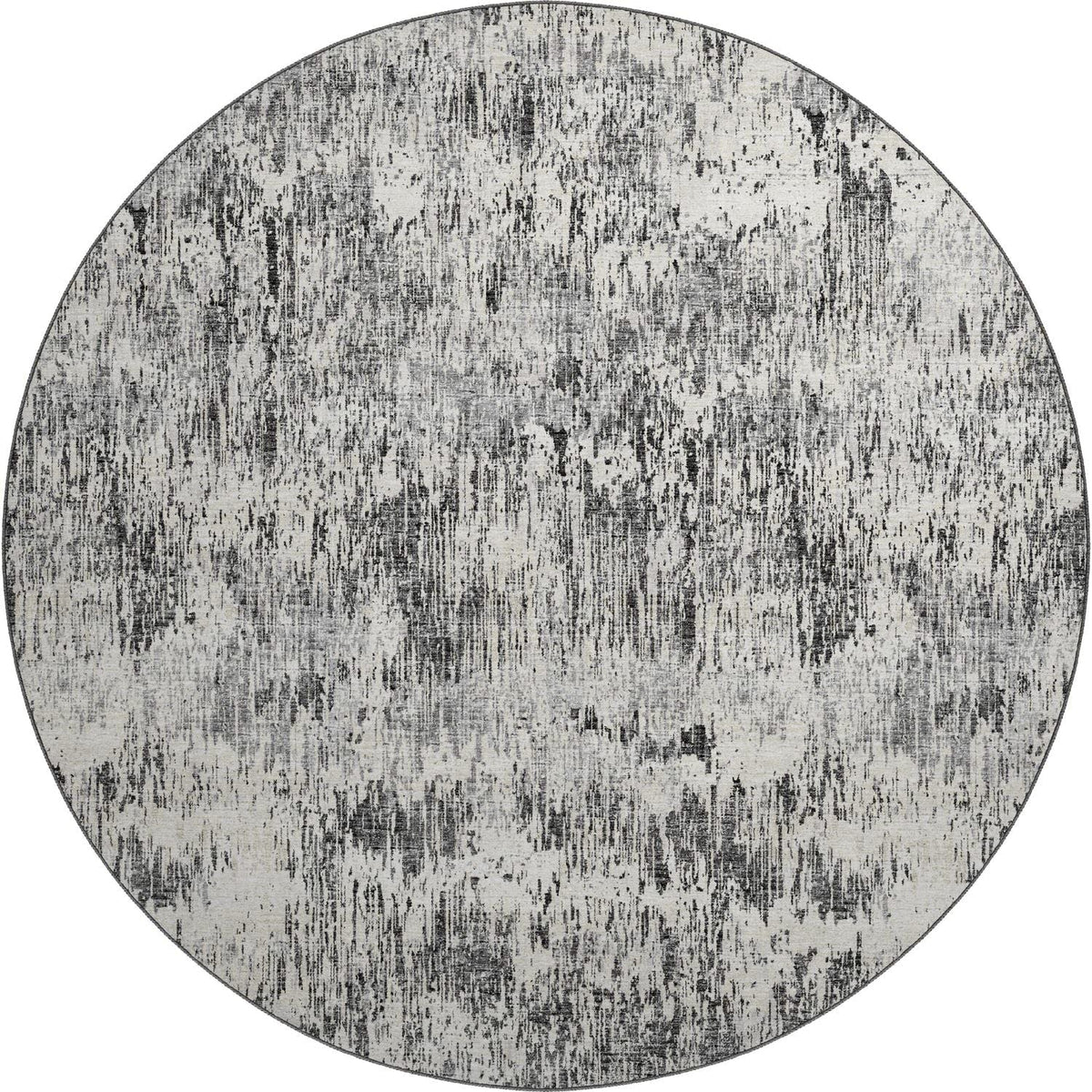 Camberly Cm1 Black Casual Rug Round 8' X 8'