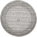 Unique Loom La Jolla Collection Farmhouse, Contemporary, Botanical, Traditional, Vintage Area Rug, 6 1 x 6 1, Light Gray/Dark 