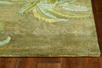 HomeRoots Decor 7'9' x 9'6' Wool Moss Area Rug