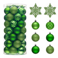 Valery Madelyn Christmas Tree Decorations Ornament Set for Fall Halloween Decor, 50ct Lime Green Shatterproof Christmas Ball Orn