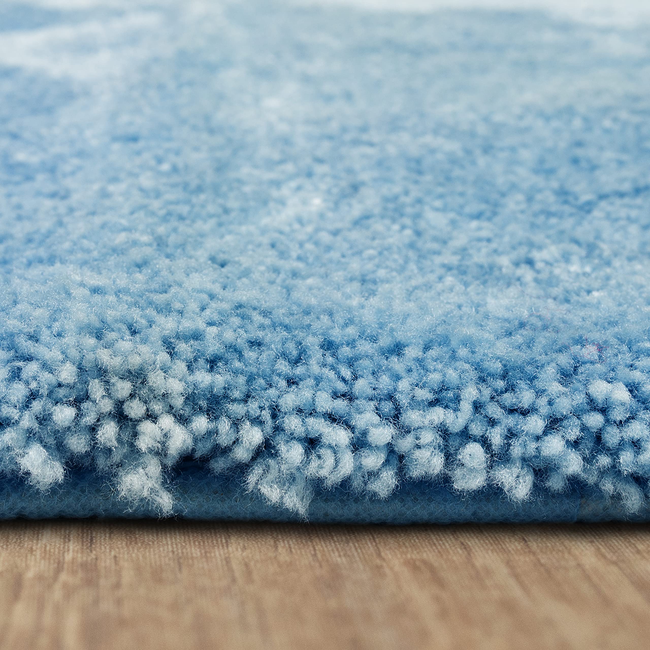 Mohawk Home Royal Bath Mat Machine Washable Nylon Wedgewood Blue 1' 5" x 2'