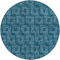 Delano Da1 Blue Transitional Rug Round 8' X 8'