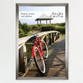 MCS Museum Poster Frame 24x36 Pewter, Vertical & Horizontal Wall Hanging Large Picture Frame for Photos, Posters & Art Prints (2