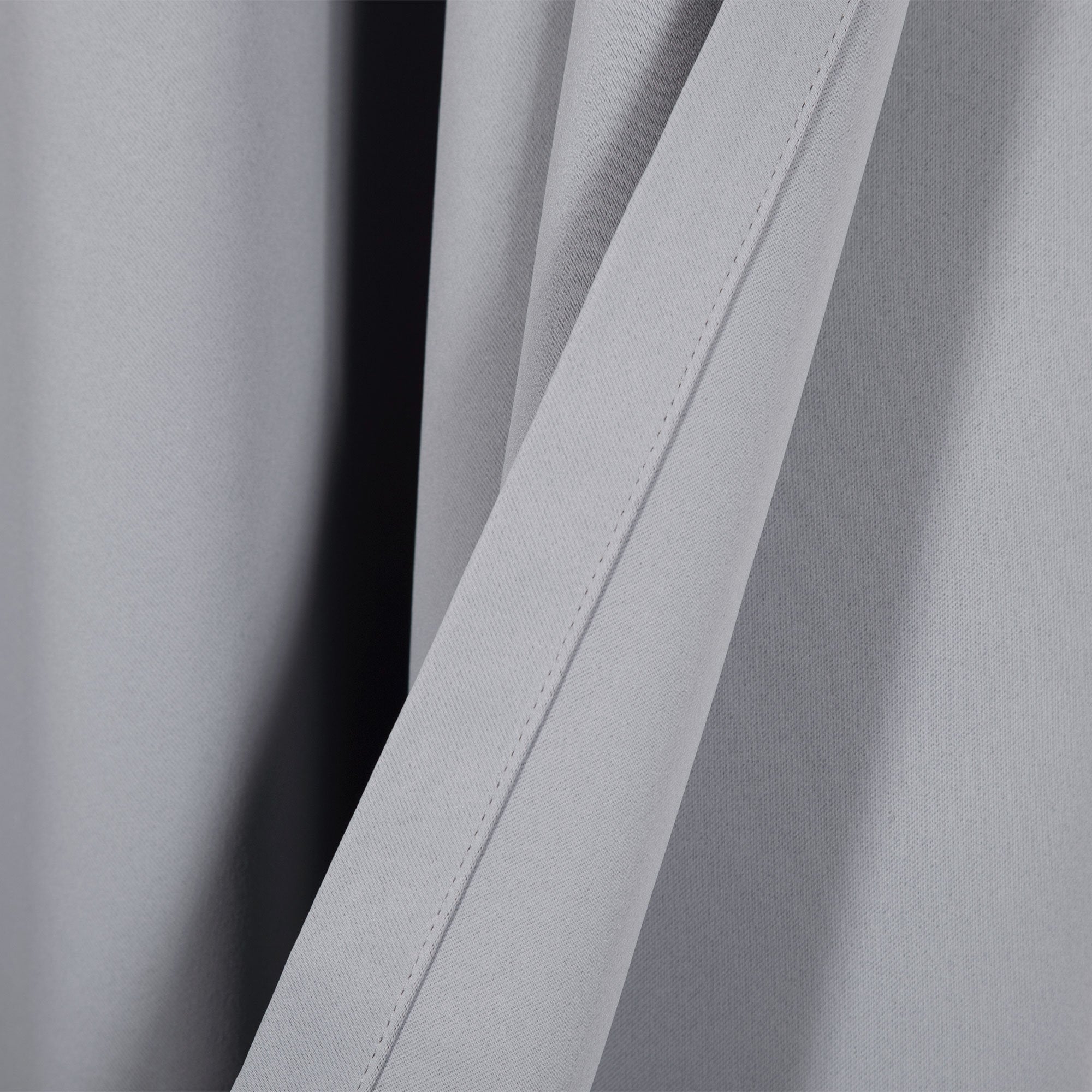 Best Home Fashion Basic Thermal Insulated Blackout Curtains - Antique Bronze Grommet Top - Grey - 52'' W X 96'' L (Set Of 2 Pane