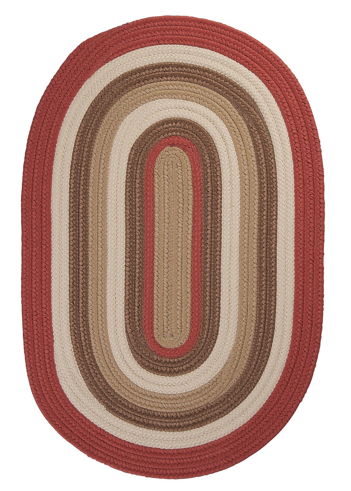 Brooklyn Braided Rug, 8X11, Terracotta