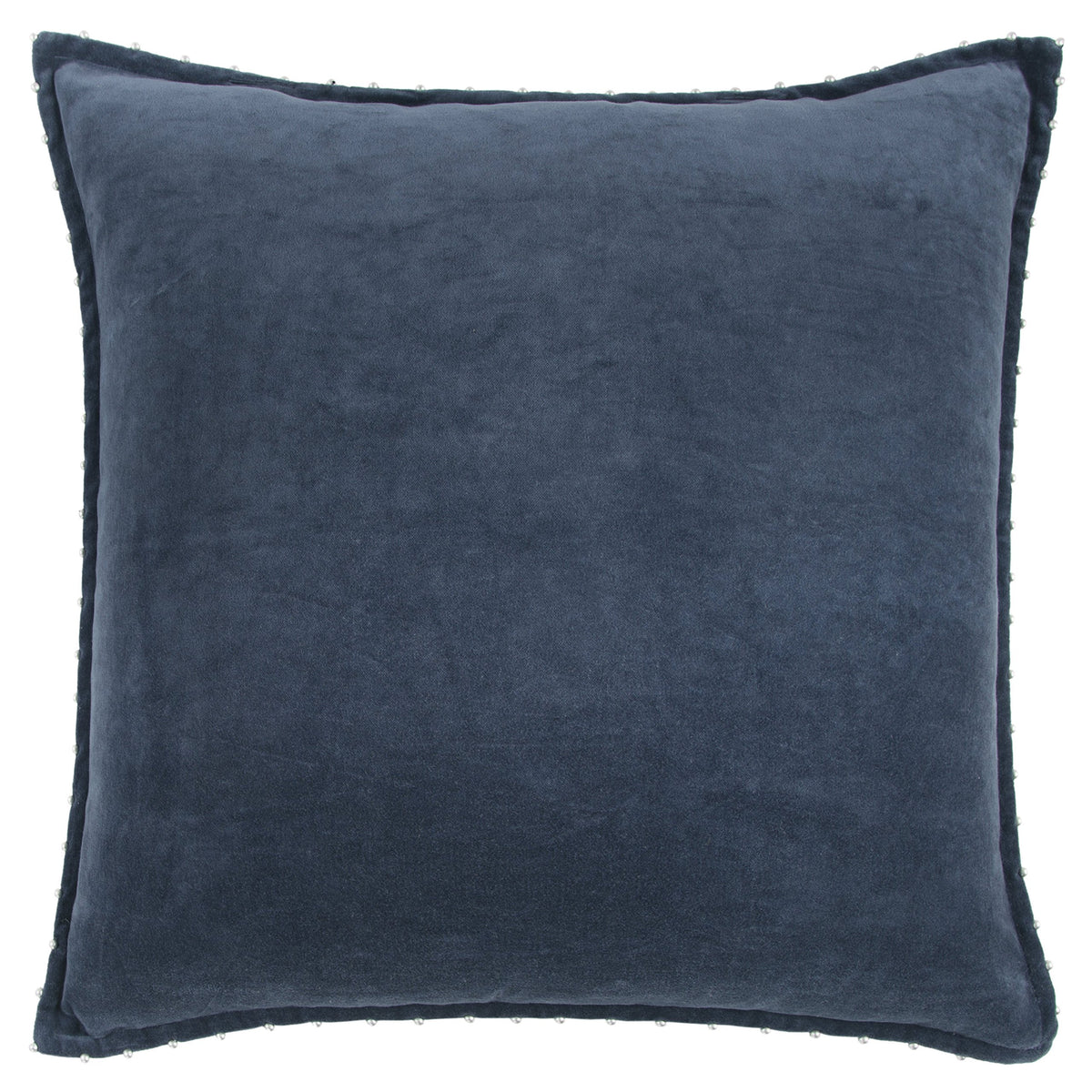 Rizzy Home | T13194 | 22&quot;x22&quot; Blue Solid Decorative Pillow | Poly Fill