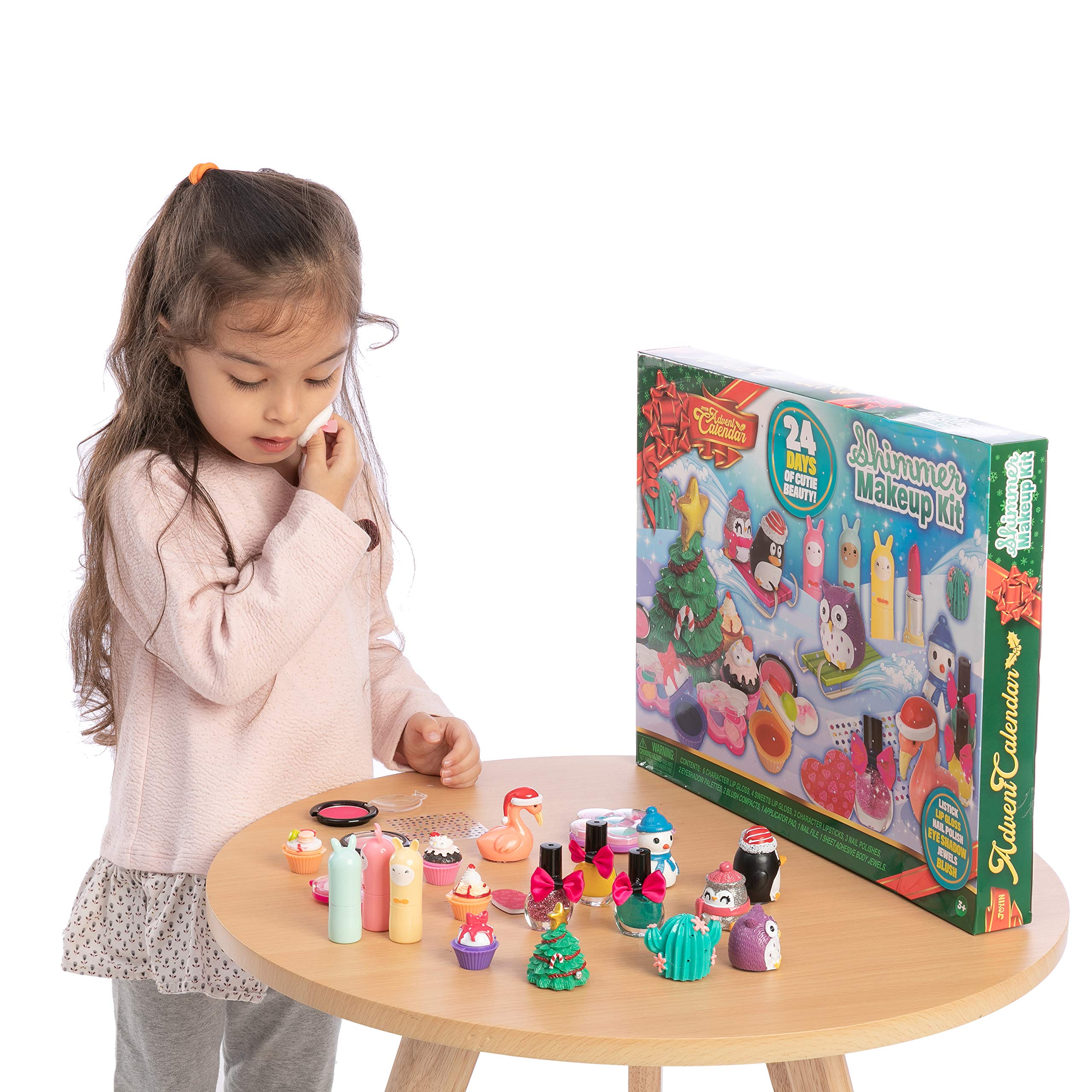 Joyin 2023 Advent Calendar Kids Christmas 24 Days Countdown Calendar Toys For Girls With Little Figures Make Up Set For Kids Chr