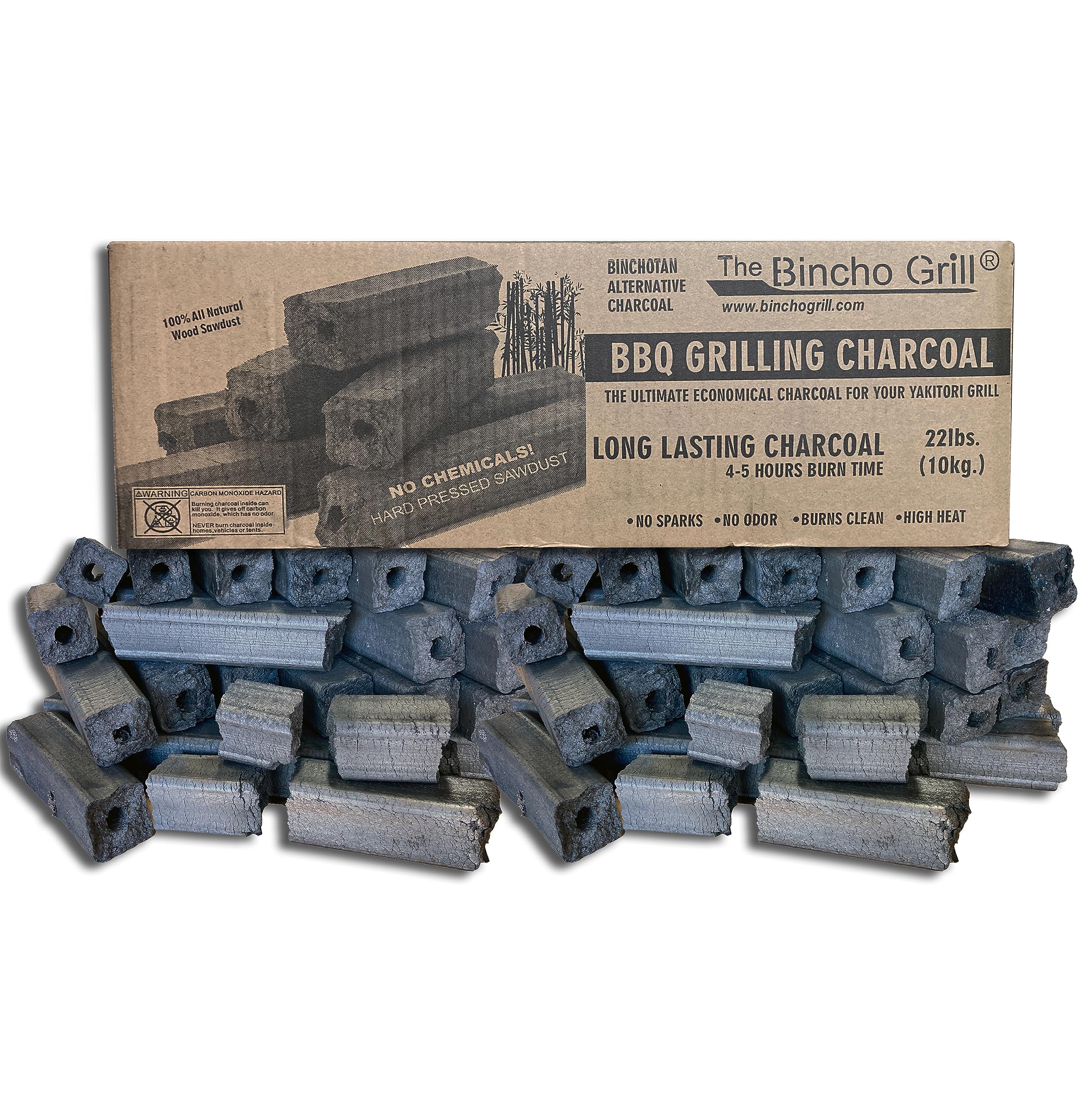 The Bincho Grill Bbq Grilling Binchotan Alternative Ogatan Sawdust Charcoal Briquette Natural 22Lbs