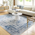 Livabliss Desta Vintage Oriental Area Rug,8'10'' x 12',Blue/White