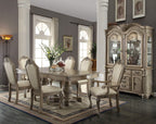 ACME Chateau de Ville Side Chair (Set-2) - - PU & Antique White