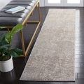 SAFAVIEH Madison Collection 2 x 8 GreyBeige MAD471G Modern Abstract Non-Shedding Living Room Bedroom Runner Rug