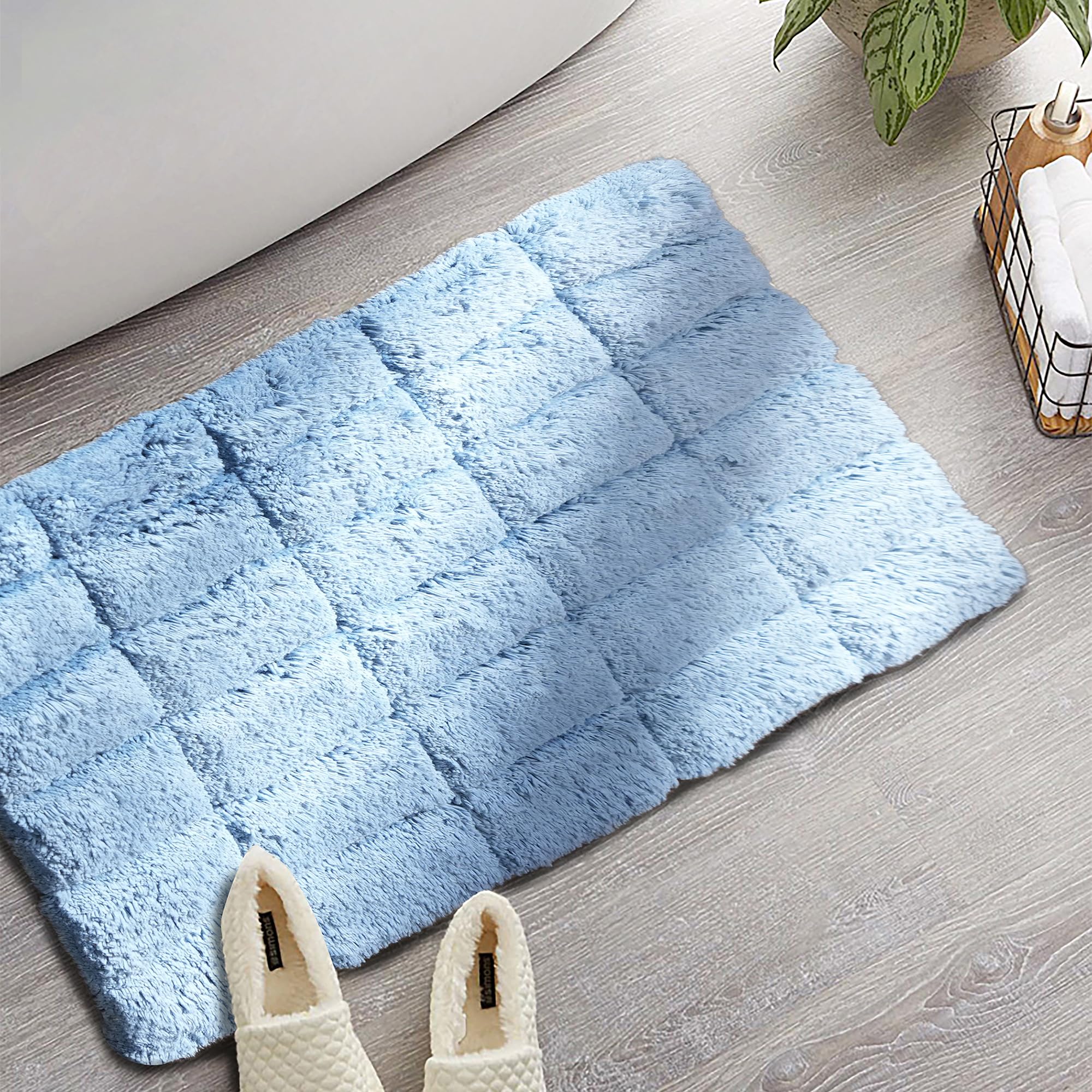 maspar Cotton AntiSkid Quick Dry Water Absorbent Soft Bath Mat for Bathroom Home & Office
