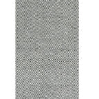 Rizzy Home | Tw2966 | Twist Collection | Wool Area Rug | 5' X 8' | Black/Off White Chevron