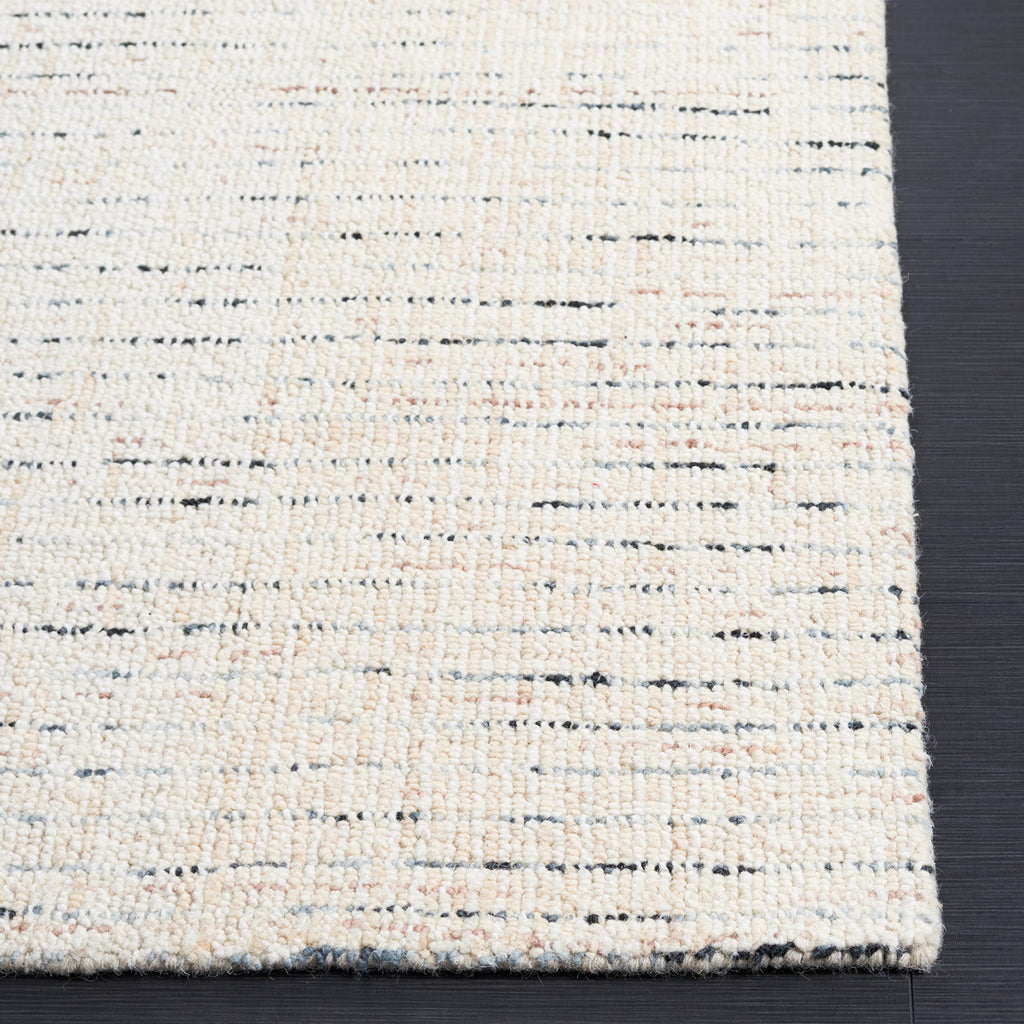 Safavieh Abstract Collection Area Rug - 9' X 12', Ivory & Blue, Handmade Wool, Ideal For High Traffic Areas In Living Room, Bedr