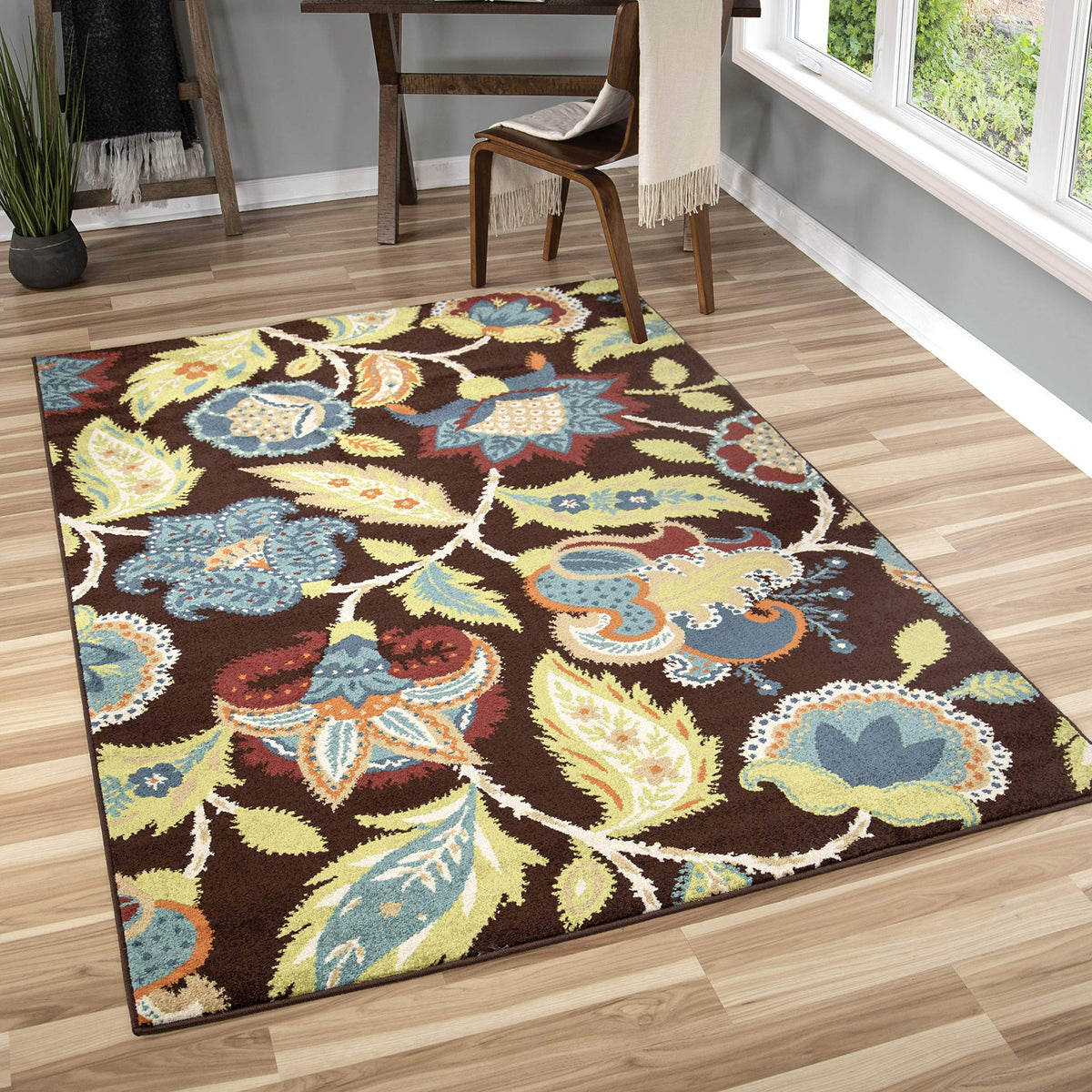 Orian Rugs Brown Ethridge 92&quot;X130&quot;, 7'8&quot; X 10'10&quot;