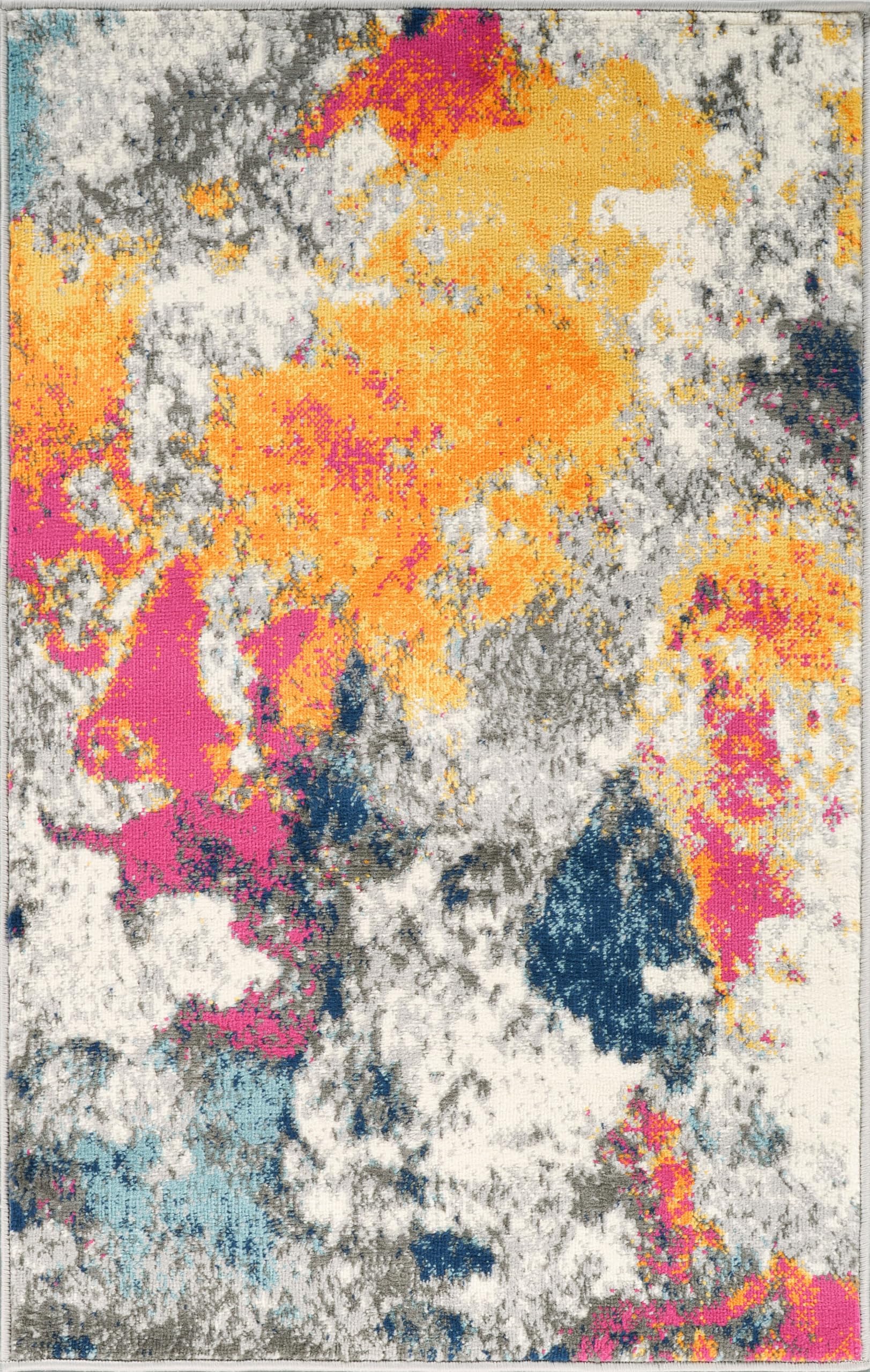 Rugshop Sky Collection Modern Abstract Area Rug 2'7'' X 4' Multi