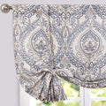 jinchan Faux Linen Tie up Valance for Windows 54 Inch Farmhouse Valance for Living Room Bathroom Light Blocking Rod Pocket Count