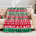 Edenleaf Christmas Blanket Soft Cozy Snowflake Reindeer Blanket, Christmas Throw Blankets For Couch Bed Home Decor Gifts, Fuzzy