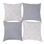 Hpuk Decorative Throw Pillow Covers Set Of 4 Couch Pillows Accent Cushion Cover For Couch Sofa Living Room, 20'X20' Inches, Grey