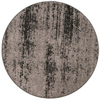 Unique Loom Del Mar Collection Area Rug - Lucille (4' 1'' Round, Dark Gray/ Ivory)