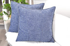 26X26 Pillow Covers Set Of 2 Navy Blue, Extra Large Throw Pillow Covers For Couch Sofa Pillows, Soft Cozy Big Cushion Covers, Mo