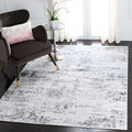 SAFAVIEH Amelia Collection Accent Rug - 3 x 5, Ivory & Grey, Modern Abstract Design, Non-Shedding & Easy Care, Ideal for High 