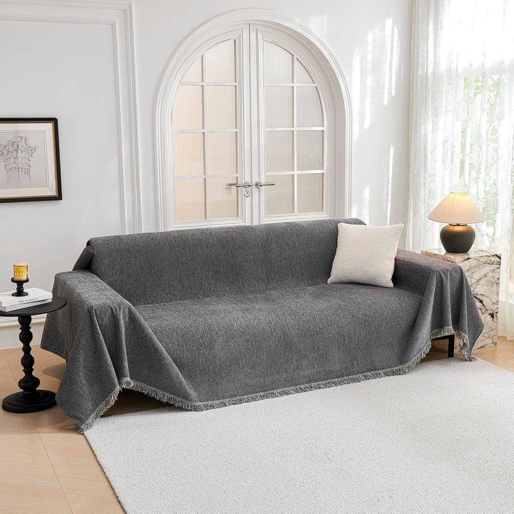 MYSKY HOME Couch Cover for Dogs, Washable Couch Covers, Non Slip Couch Sofa Cover, Couch Cover 2 Cushion Sofa Dogs Furniture Pro