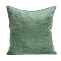 HomeRoots 50% Cotton, 50% Viscose 22' x 7' x 22' Transitional Green Solid Pillow Cover with Poly Insert