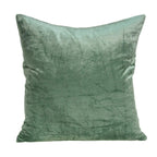 HomeRoots 50% Cotton, 50% Viscose 22' x 7' x 22' Transitional Green Solid Pillow Cover with Poly Insert