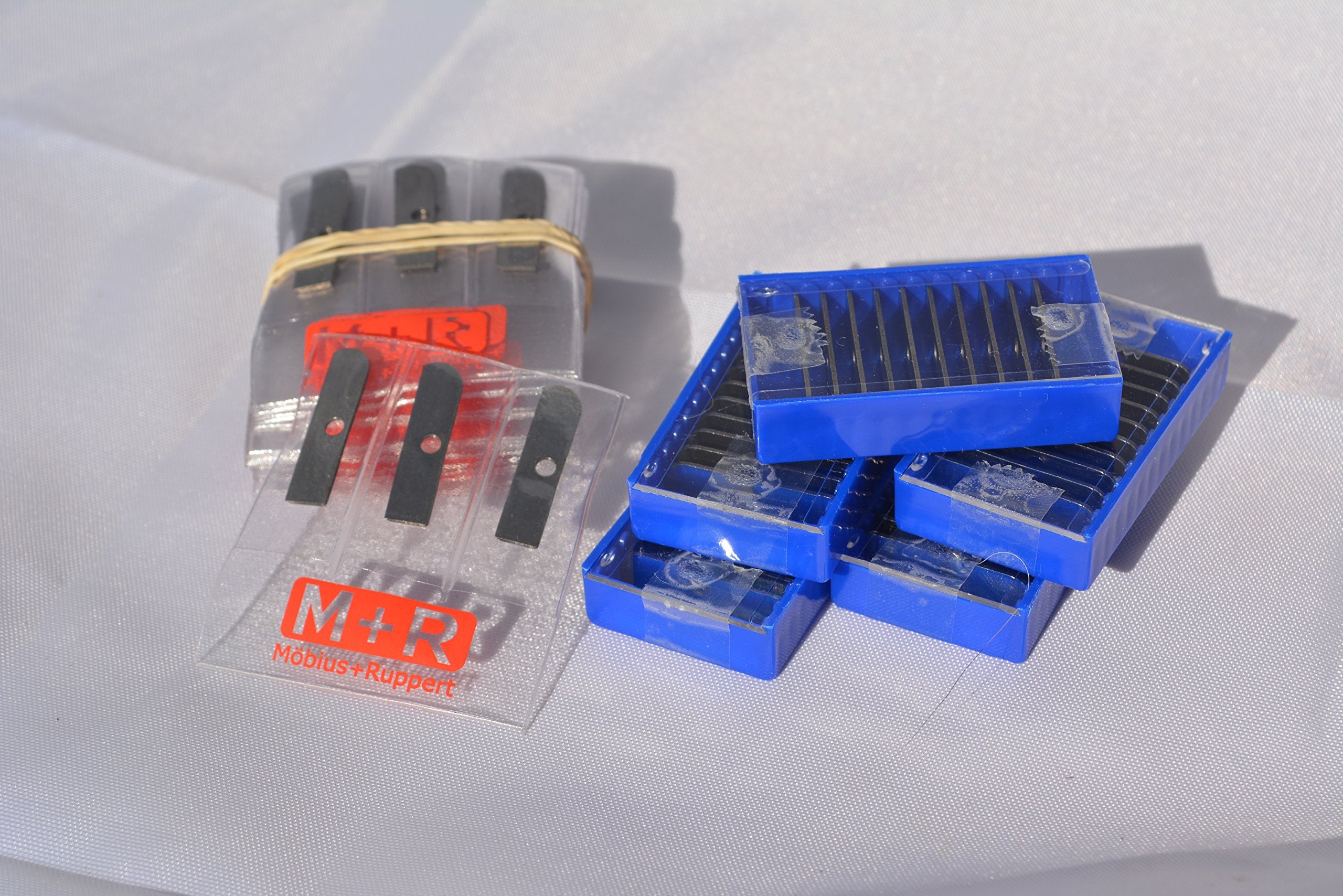Mobius + Ruppert (M+R) Sharpener Replacement Blades - 3 Or 10 Pack - Made In Germany - Finest In The World! (Pack Of 10)