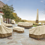Classic Accessories 56-304-051501-Ec Veranda V-Shaped Sectional Sofa Cover, X-Large, Pebble-Earth-Bark, Patio Furniture Covers
