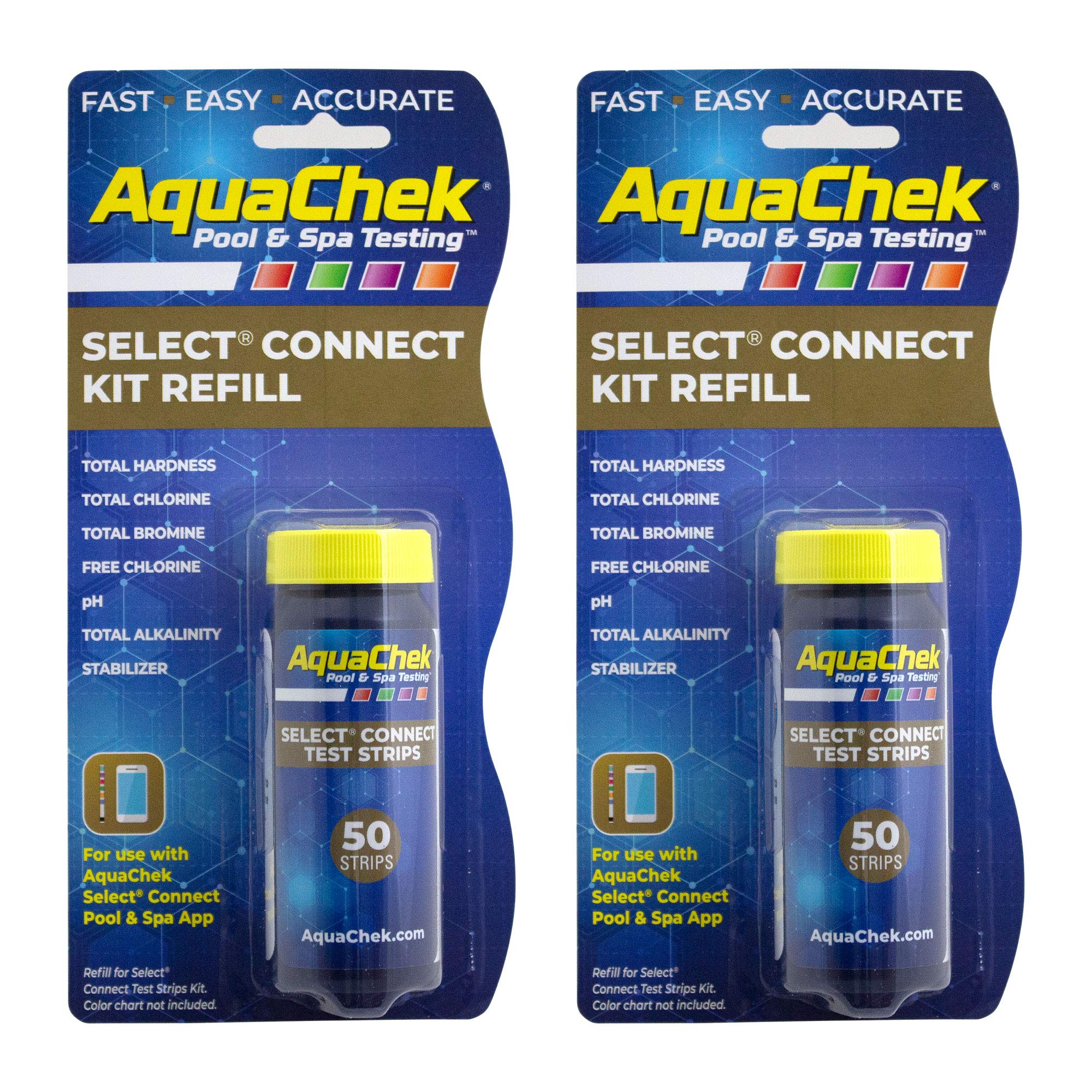 Aquachek 541640-02 Select 7-In-1 Test Strip Refills (2 Pack)