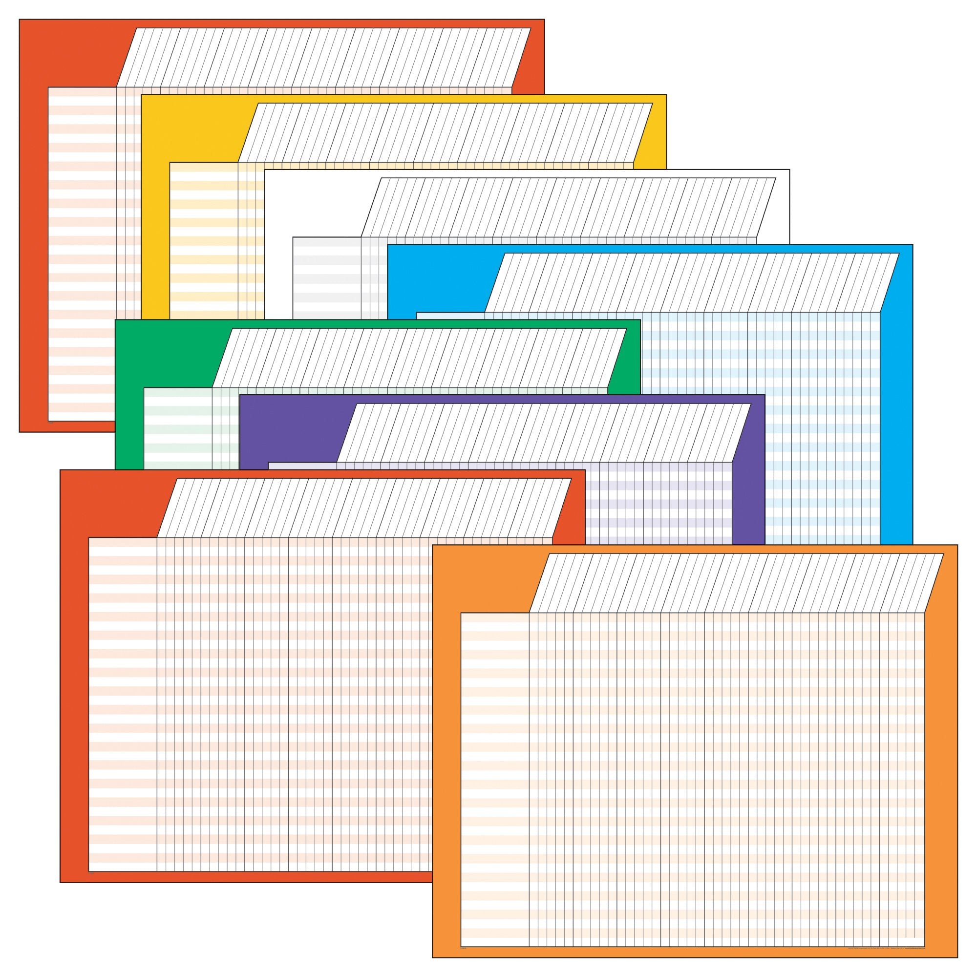 Trend Enterprises, Inc. T-73902 Horizontal Incentive Charts, Jumbo Variety Pack, 22' X 28', 8/Pack