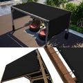 Colourtree 4' W X 7' L Black Pergola Sun Shade Canopy Replacement Cover Upf50, Commercial Grade 260 Gsm Cloth For Outdoor Patio,