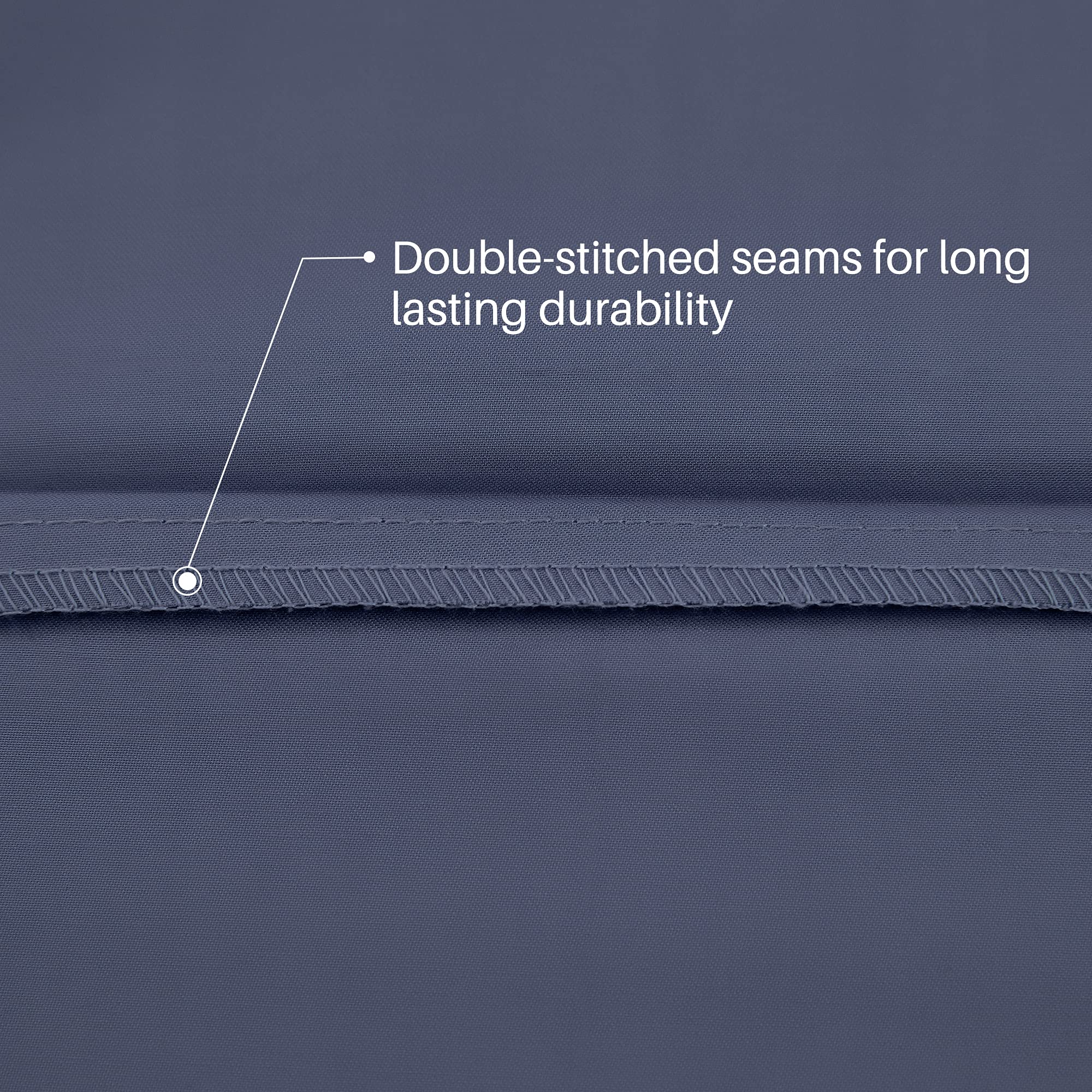 Oubonun 100% Cotton Body Pillowcase - 800 Thread Count/21X54, Moisture Absorbent And Breathable, Premium Hotel Body Pillow Cover For All Seasons, Steel Blue