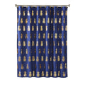 Skl Home By Saturday Knight Ltd. Gilded Pineapple Fabric Shower Curtain, Navy/Gold