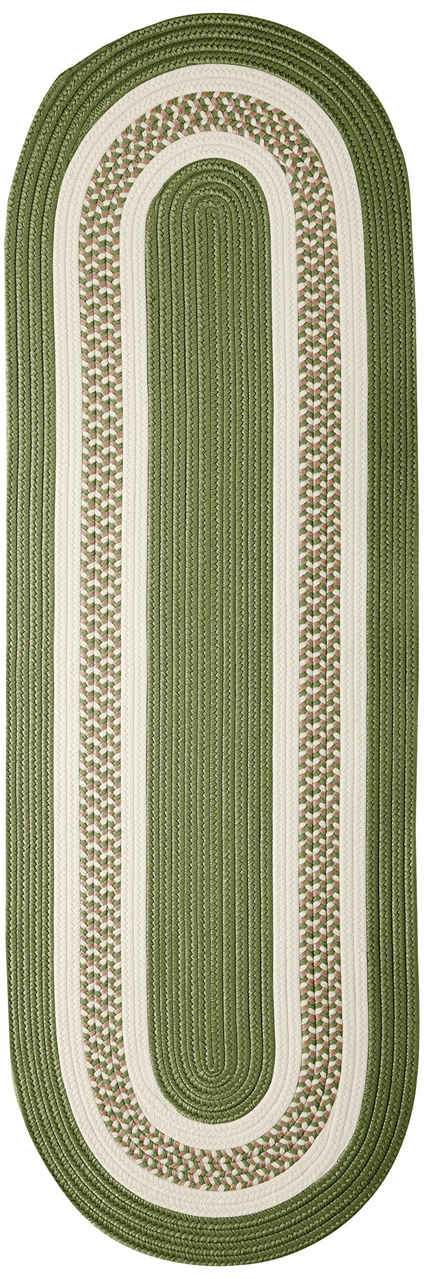 Colonial Mills Crescent Area Rug, 2X5, Moss Green