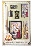 Boys Blessed Sacrament Deluxe First Communion Gift Box Set with Candle
