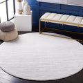Safavieh Vision Collection Area Rug - 5 Round, Ivory Grey & -, Modern Ombre Tonal Chic Design, Non-Shedding & Easy Care, Ideal 