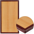 Flash Furniture Glenbrook 24" X 30" Rectangular 2-Tone High-Gloss Cherry Resin Table Top With 2" Thick Mahogany Edge