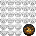 30 Pcs Tea Light Candle Holders Votive Candle Holders Crystal Tealight Holder Bowl Candle Stands Decorative Jewel Candle Centerp