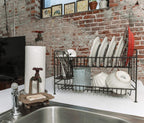 Creative Co-Op Rustic Metal Soap Dish With-Faucet
