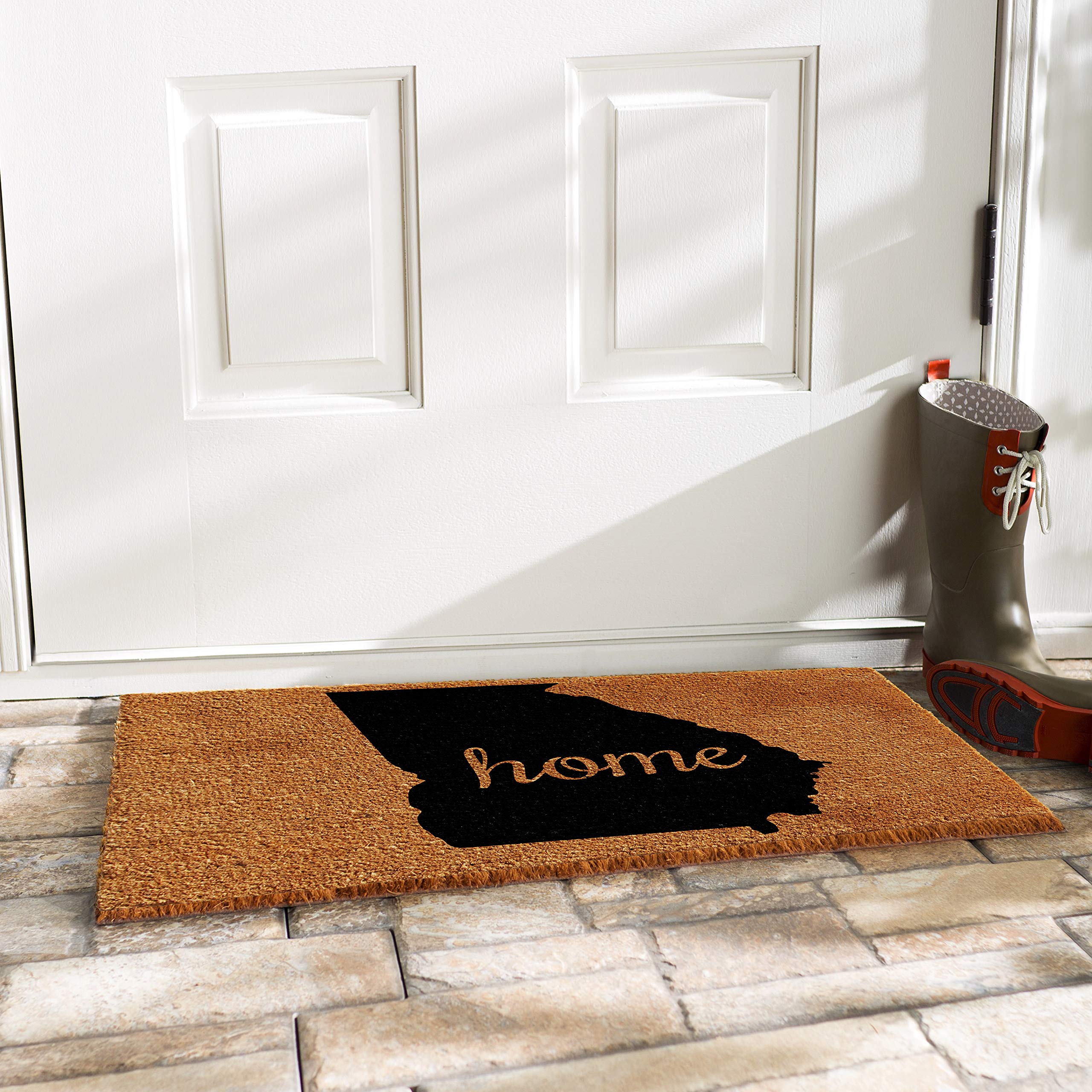 Calloway Mills 102432436 Georgia Doormat, 24' X 36', Natural/Black