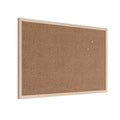 U Brands Cork Bulletin Board, 23 X 35 Inches, Light Birch Wood Frame
