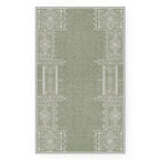 Nicetown Entryway Rug 2X3 Small Rug Sage Green Rug Washable Thin Geometric Area Rug - 2X3 Boho Non-Slip Entryway Rug Living Room